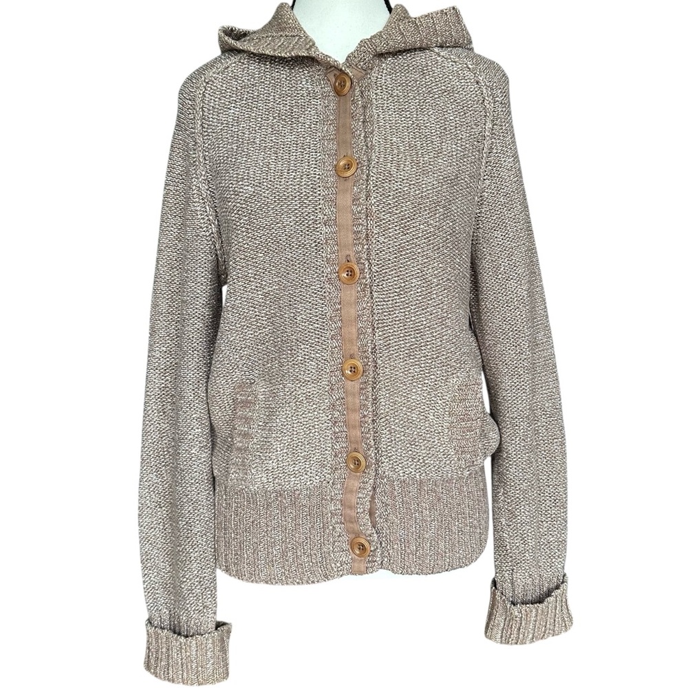 Vintage Y2K 2007 Gap 1969 Limited Edition Knit Hooded Cardigan 100% Cotton L
